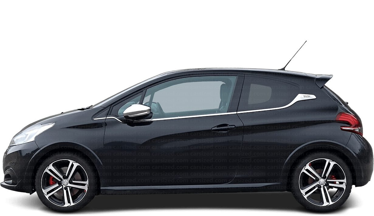 Peugeot 208 2019 Png Isolated Photo (black, gray)