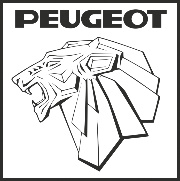 Peugeot Logo Png Hd Isolated (black)