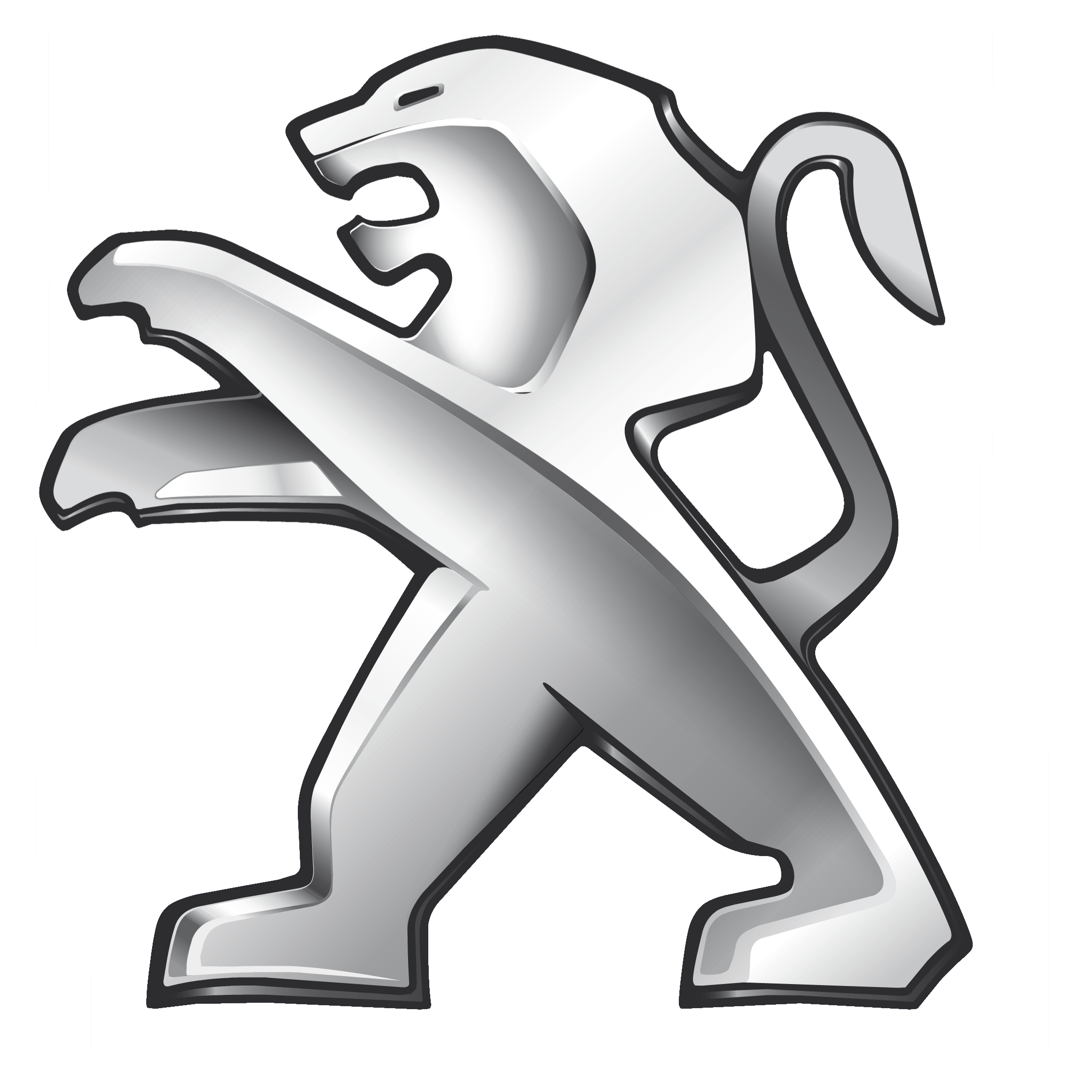 Peugeot Logo Png Pic (gray, silver, white)