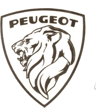 Peugeot Logo Png (black, white)