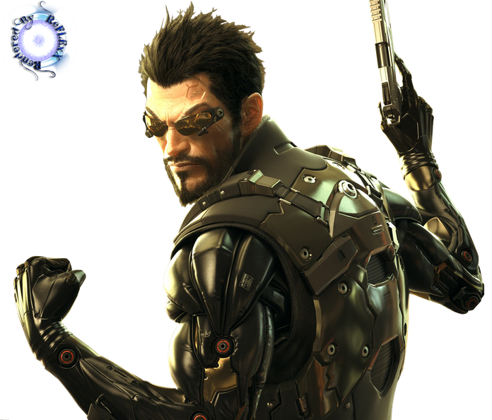 Deus Ex Free Png Image (black, white)