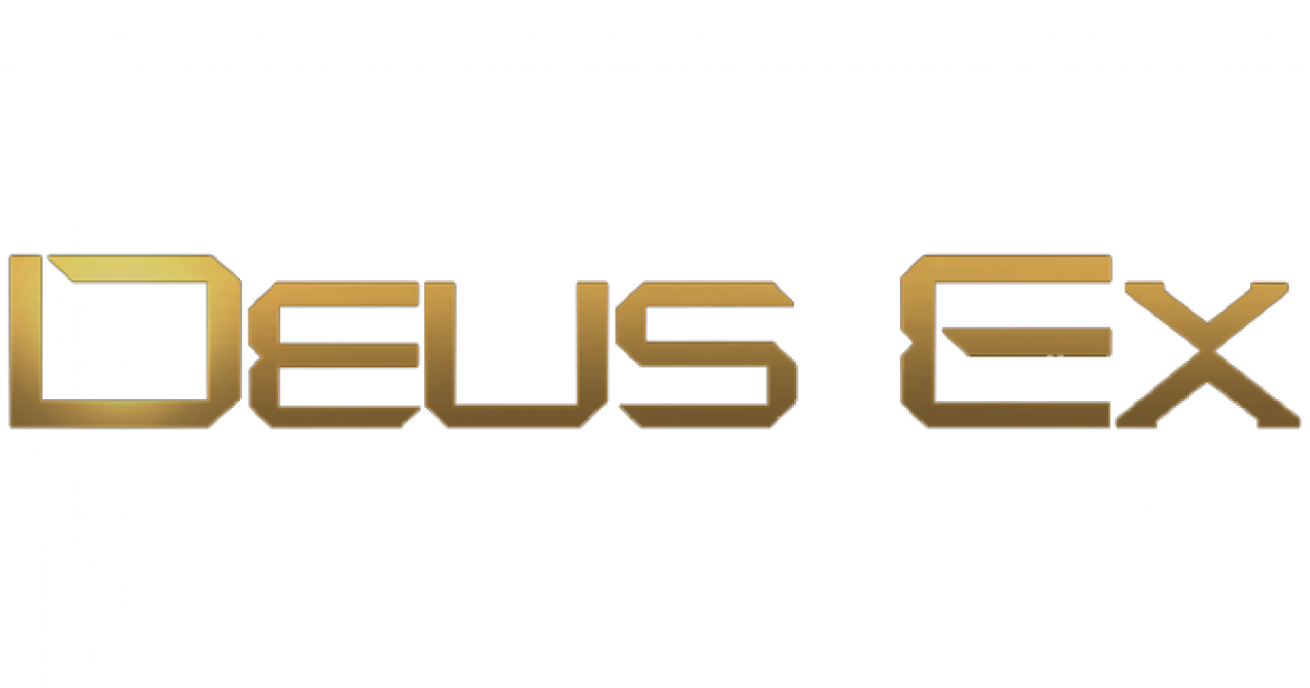 Deus Ex Logo Png Isolated File (black)