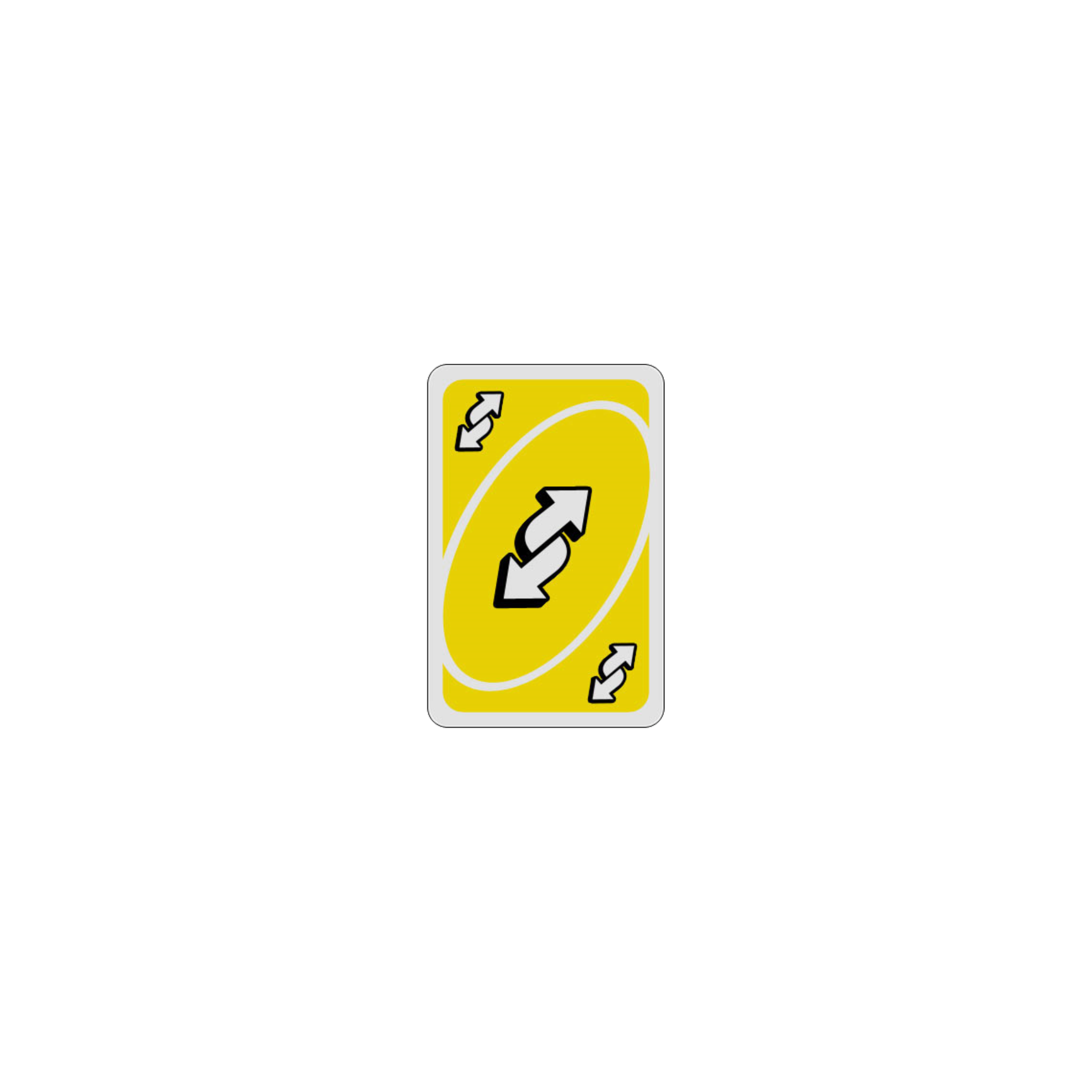 Reverse Uno Png File (silver, gold, gray, black)