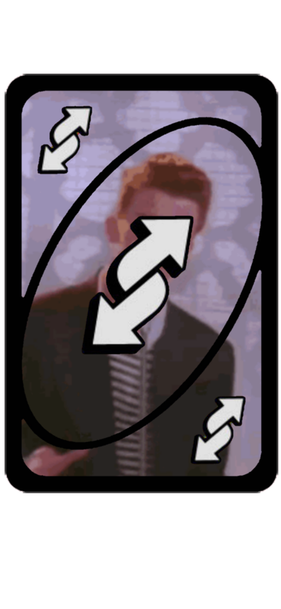 Reverse Uno Png Image (lavender, black)