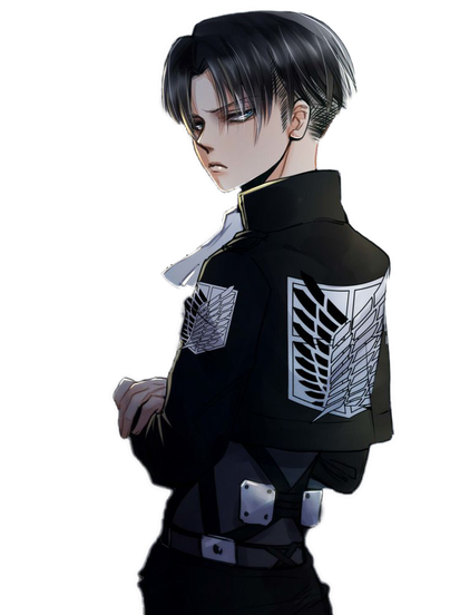 Levi Ackerman Png File (black)