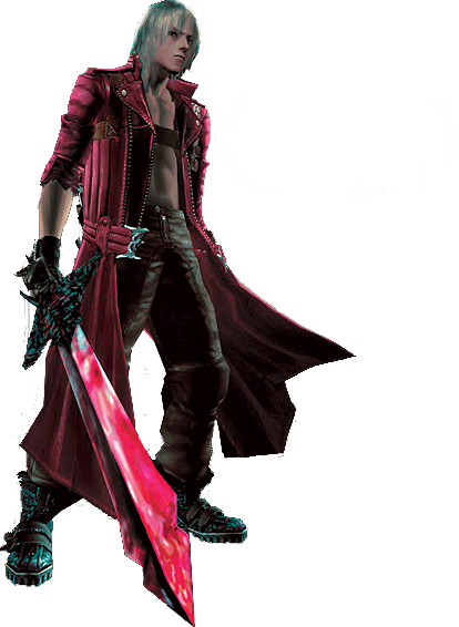 Devil May Cry Transparent Background (gray, white, lime, black)