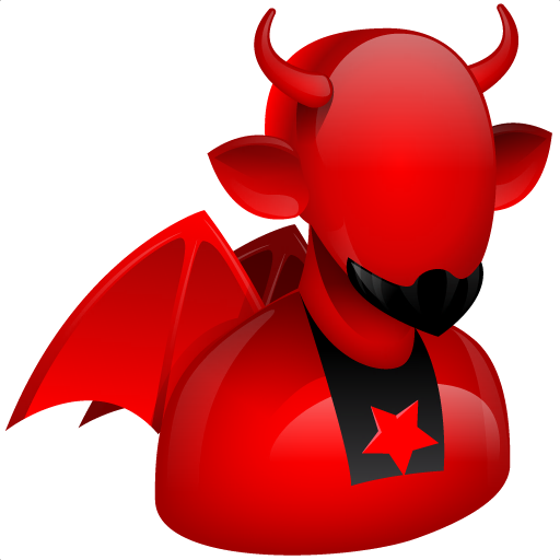 Devil Png Clipart (black, maroon, red)