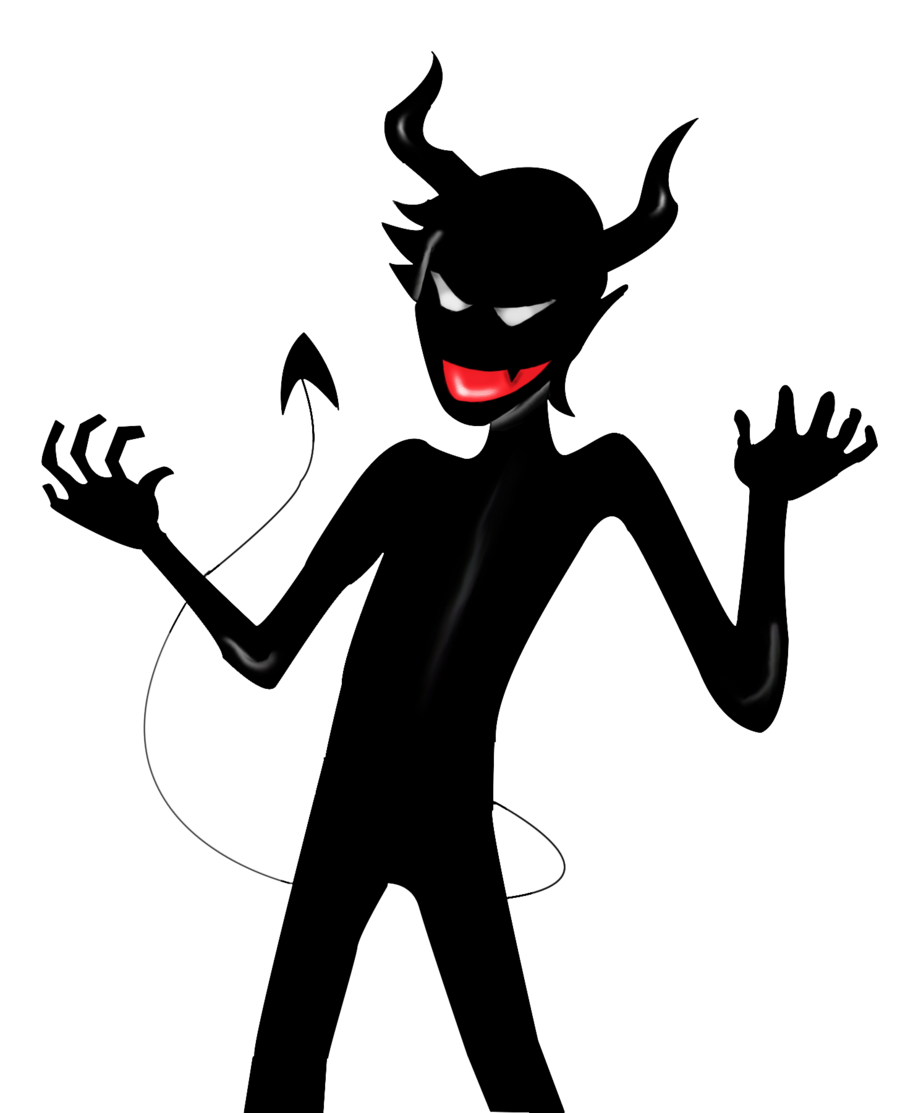 Devil Transparent Png (black)