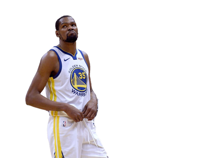 Kevin Durant Warriors Png File (gray, silver, maroon, black)