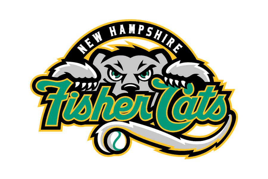 New Hampshire Fisher Cats Png File (gray, silver, black, teal, white)