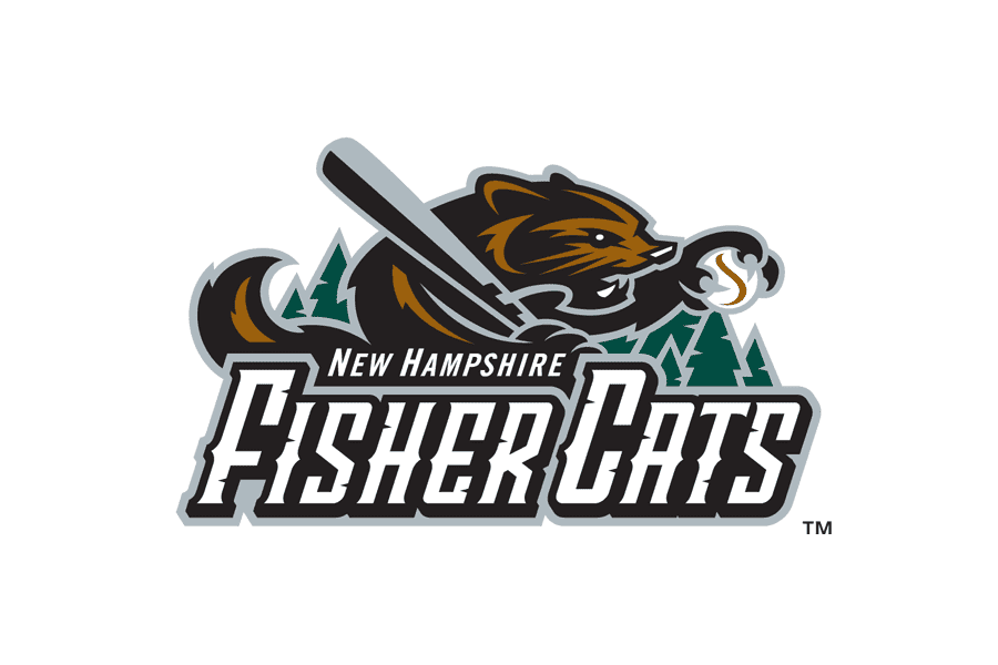 New Hampshire Fisher Cats Png Image (white, gray, lavender, black)