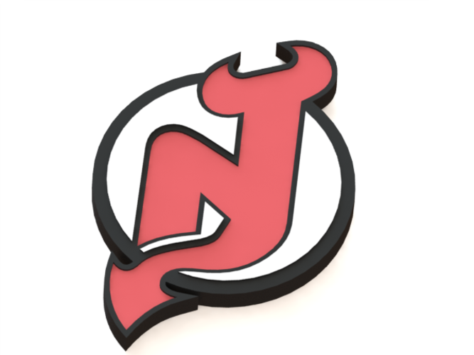 New Jersey Devils Png (white, black, salmon)