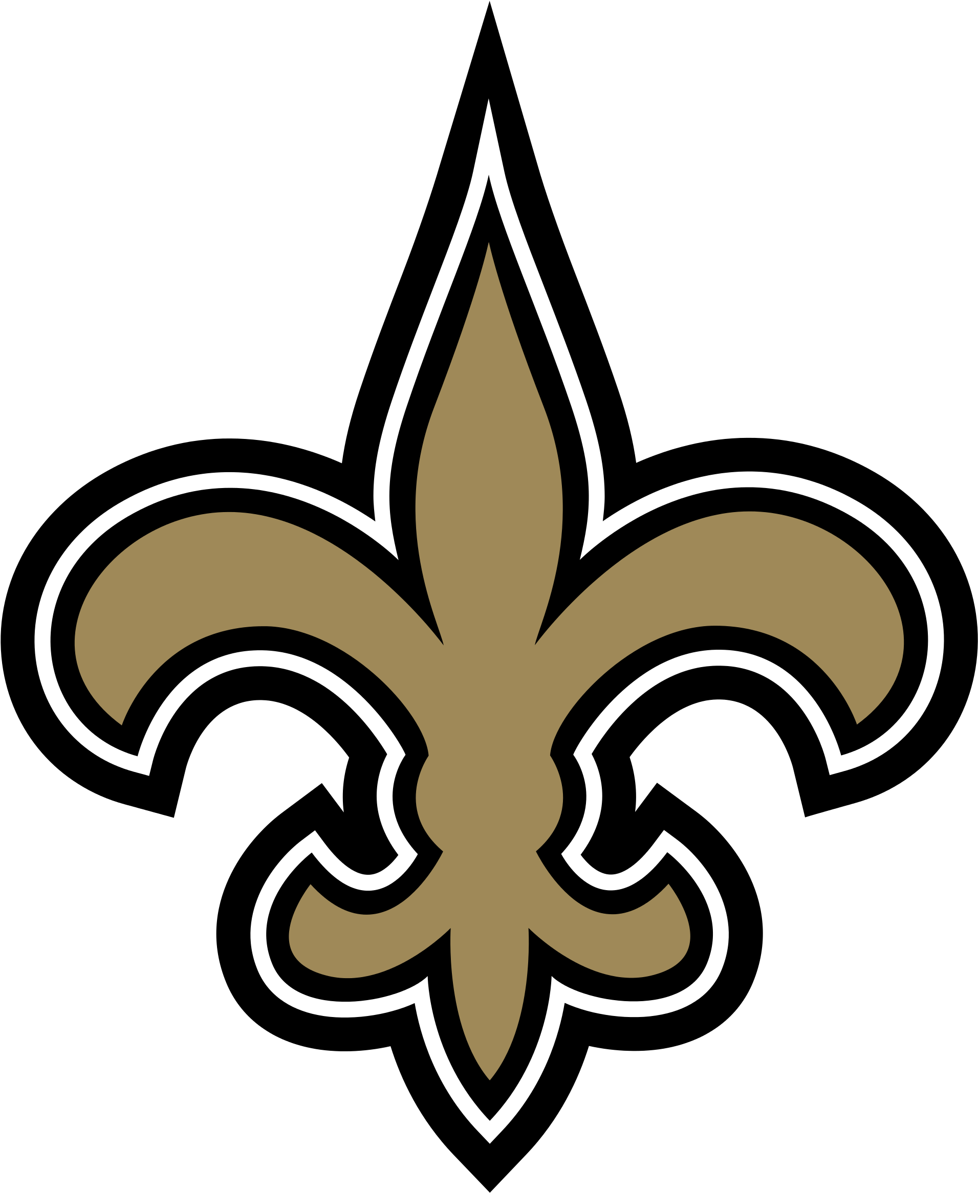 New Orleans Gold Png (white, gray, black)