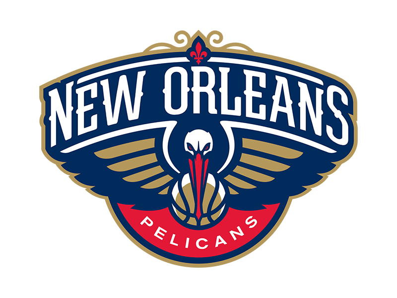 New Orleans Pelicans Png Image (white, navy, black, salmon)