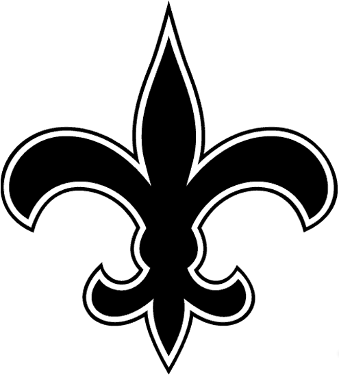 New Orleans Saints Png Isolated Hd (white, black)