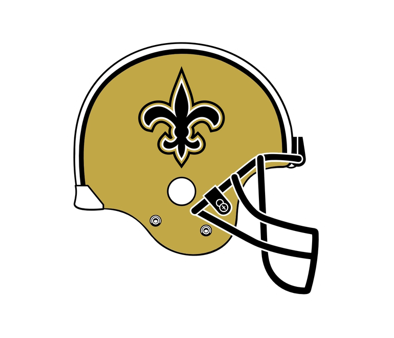 New Orleans Saints Transparent Png (black, white, chocolate, salmon)