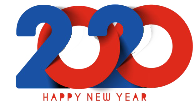 New Year 2020 (teal, red, white)