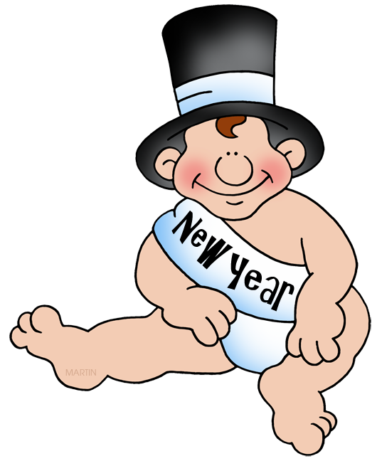 New Year Baby Png Photo (white, gray, pink, black)