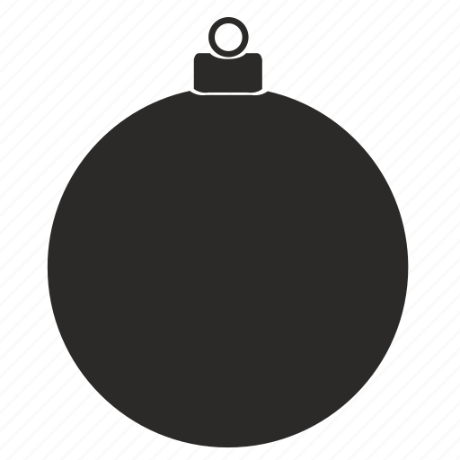 New Year Ball Png Image (black)