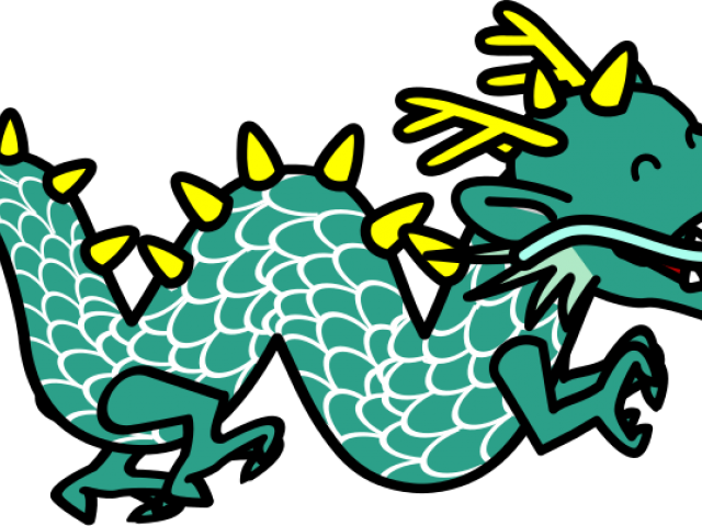 New Year Dragon Png Hd (yellow, black, teal)