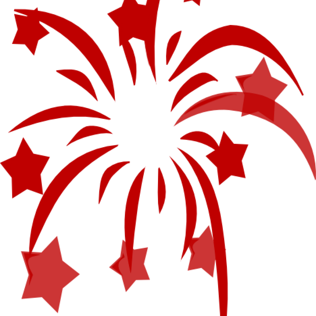 New Year Fireworks Png Isolated File (red, maroon, black)