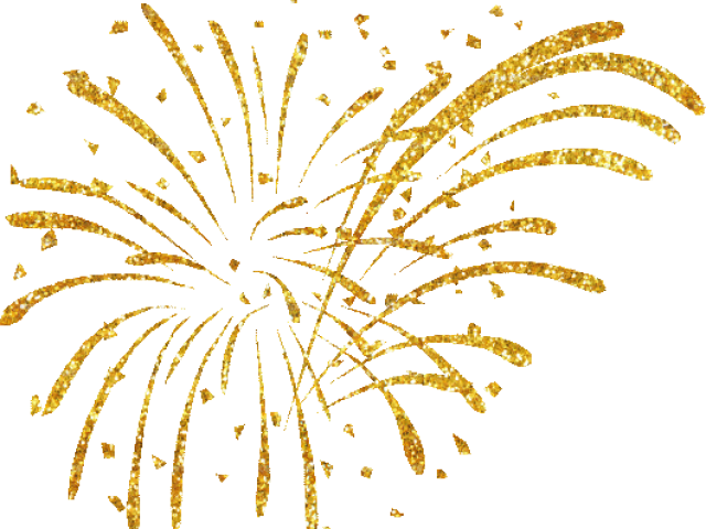 New Year Fireworks Png Transparent (black)