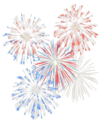 New Year Fireworks Transparent Png (black)