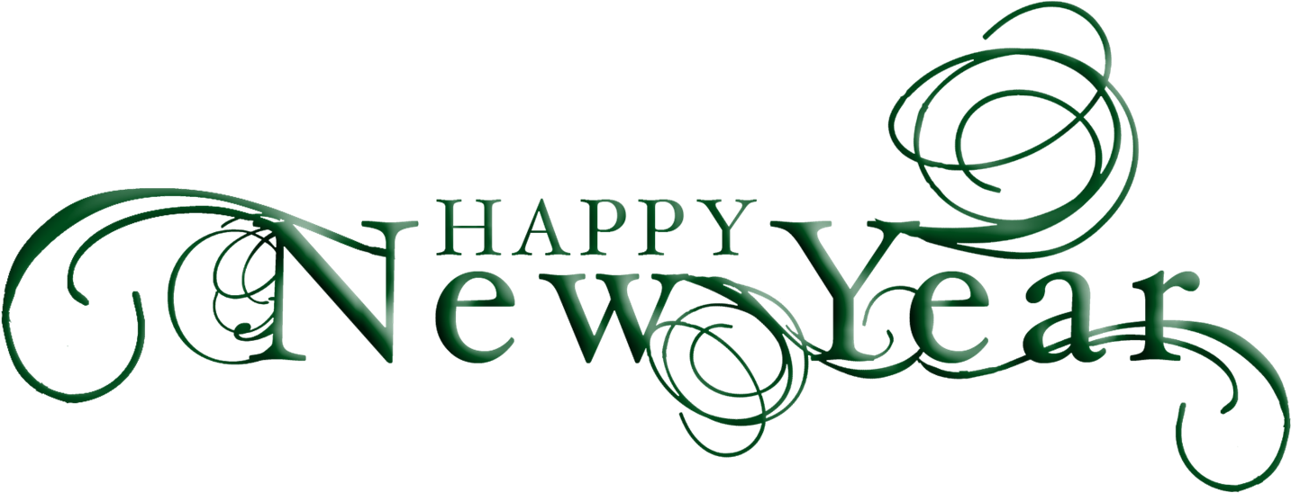 New Year Greetings Png Isolated Hd (black)