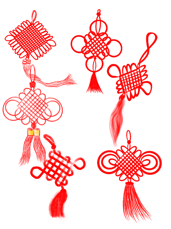 New Year In Chinese Png Pic (red, black)