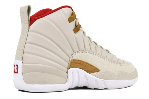 New Year Jordan 12 Photos (beige, silver, black)