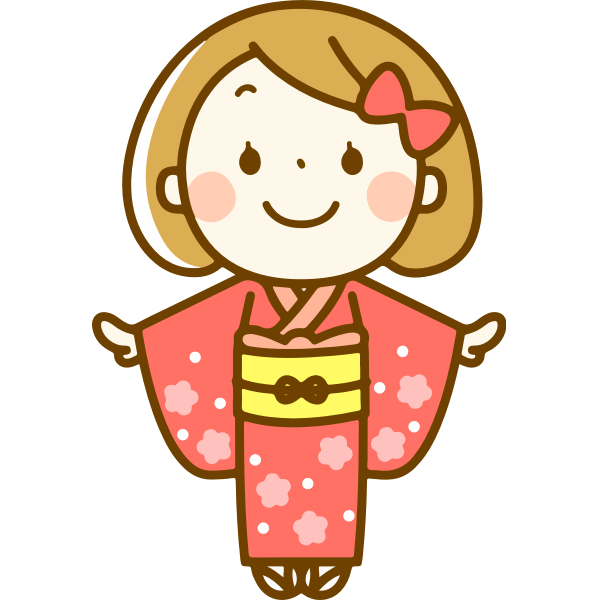 New Year Kimono Png Isolated Hd (beige, pink, black, salmon, white)