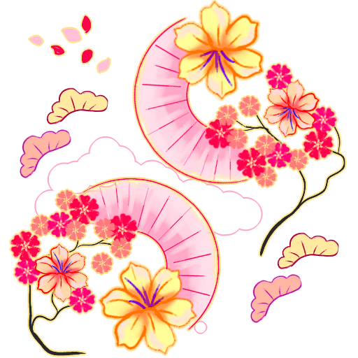 New Year Kimono Png Picture (white, beige)