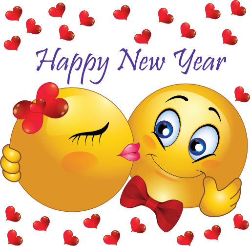 New Year Kiss Png Image (white, chocolate, orange)