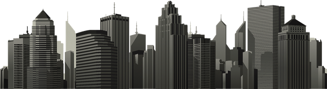 New York Cityscape Png File (black, indigo)