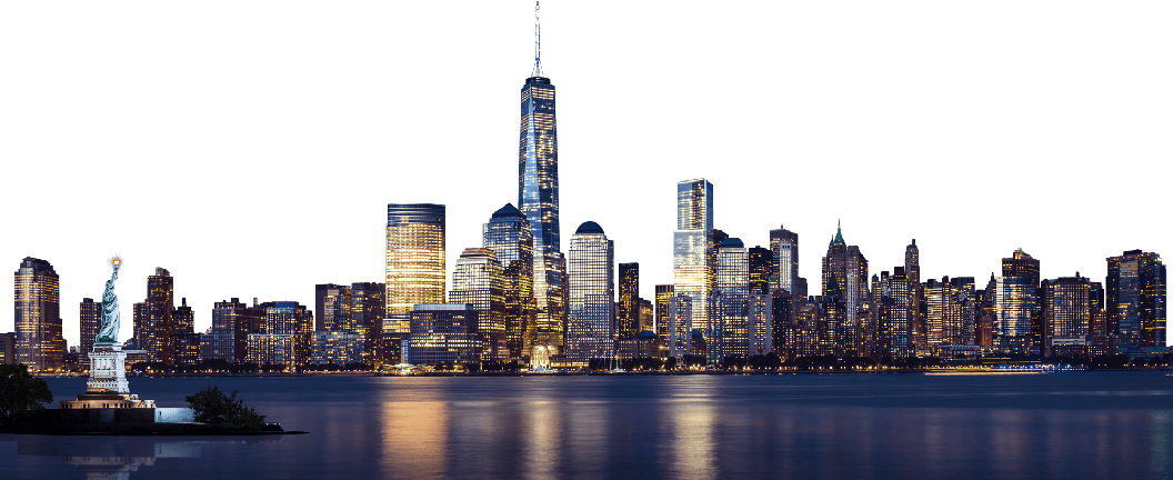 New York Cityscape Png Hd (black, navy, indigo)