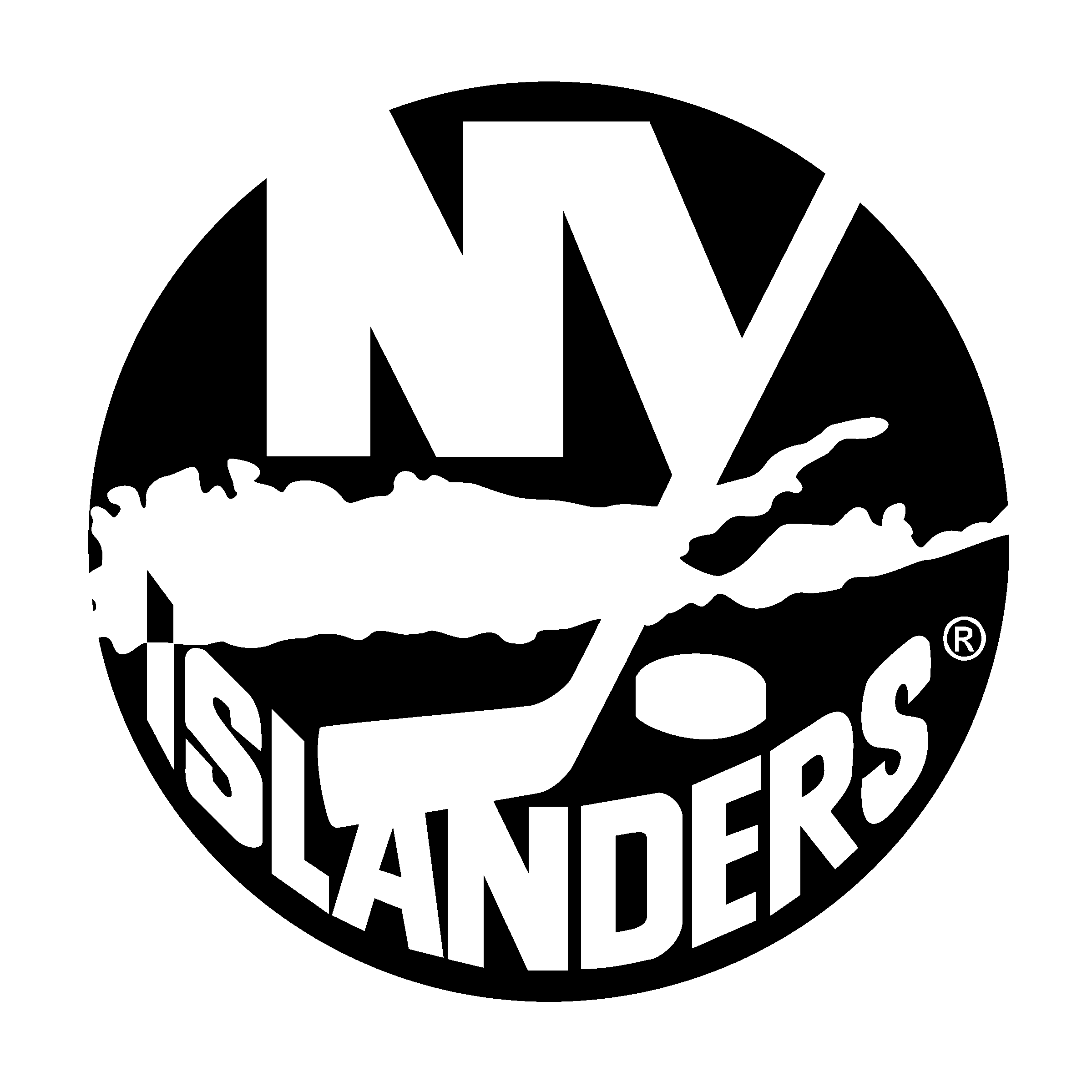 New York Islanders Png File (gray, silver, lavender, black, white)