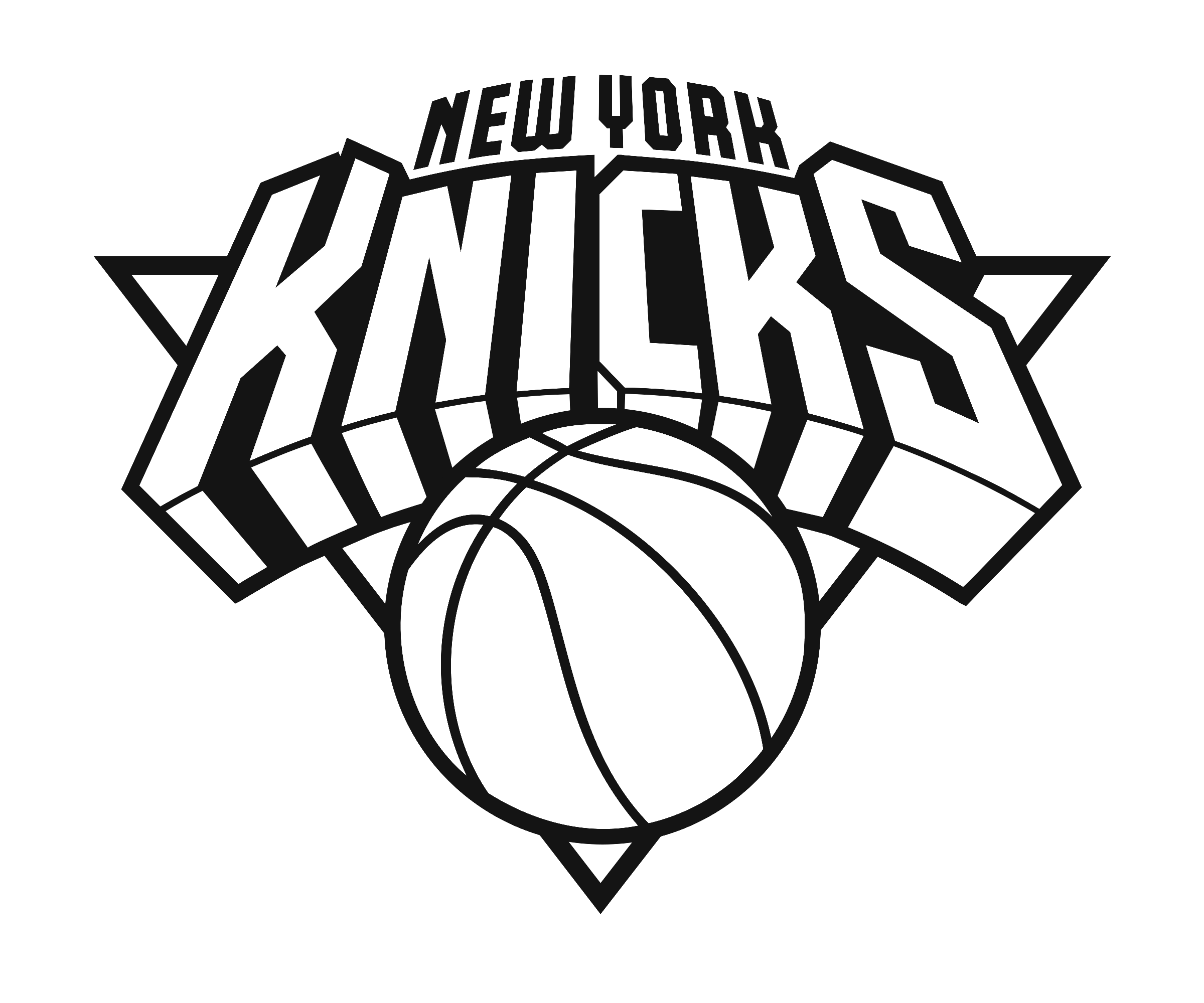 New York Knicks Transparent Png (gray, silver, lavender, black, white)