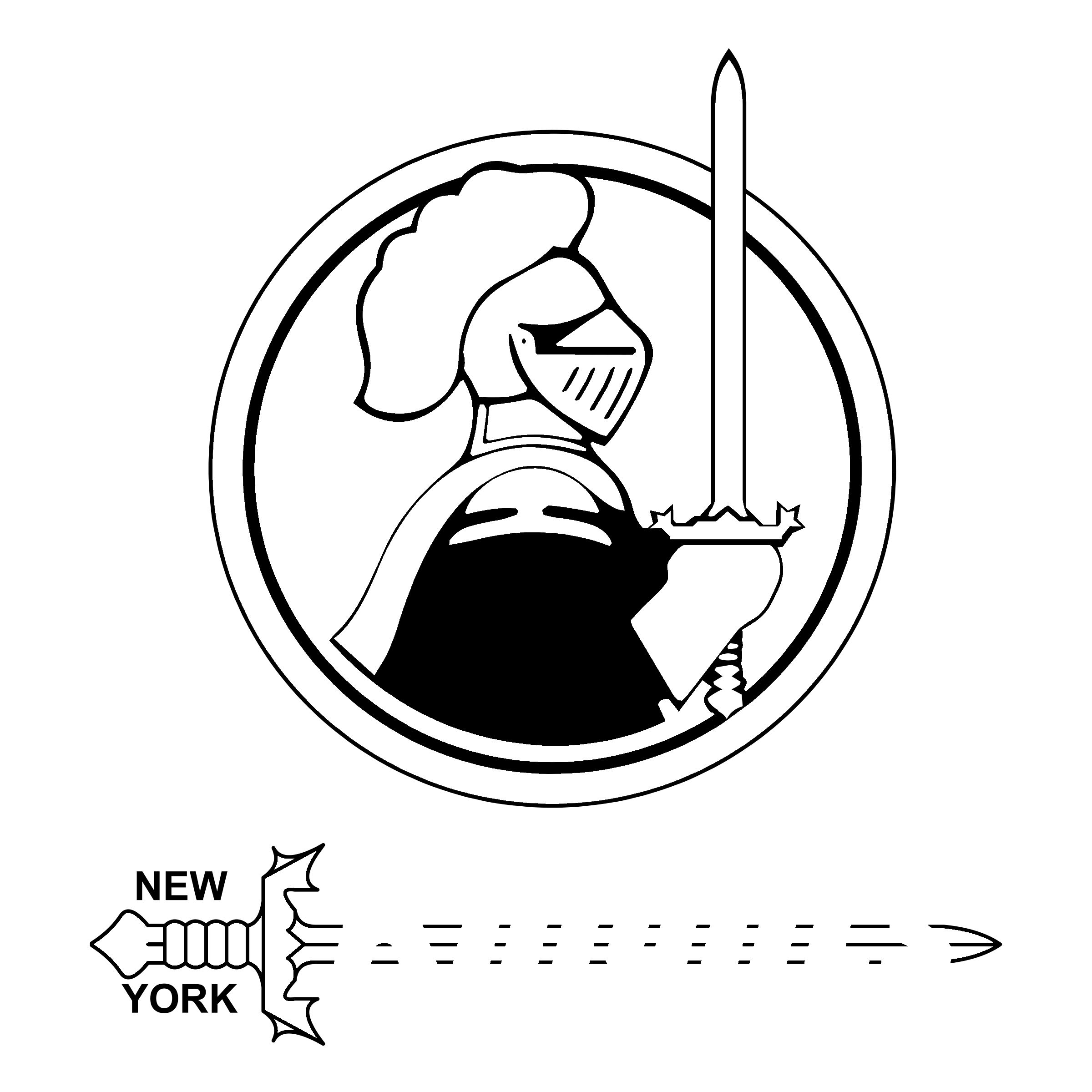 New York Knights Png Hd (white, silver, lavender, black)