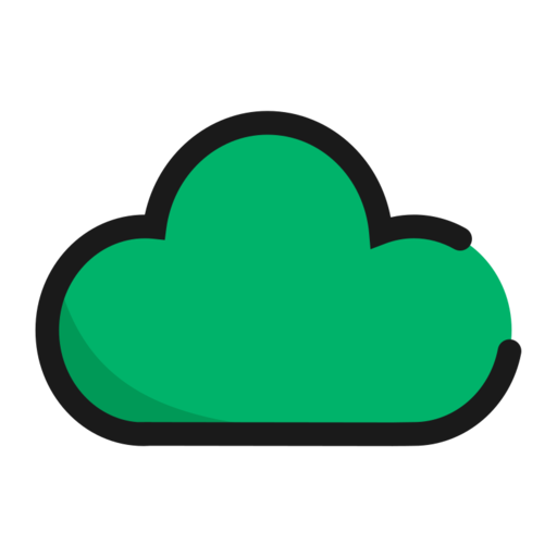 Few Clouds Free Png Icon (black, teal)