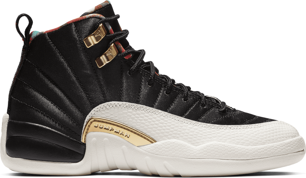 New Year Jordan 12 Png Pic (black)