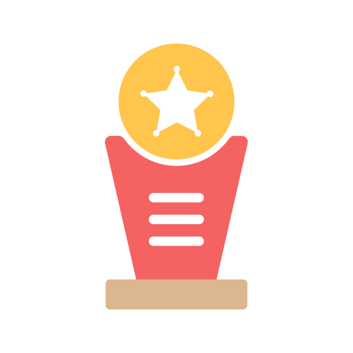 Reward Badge Success Achievement Trophy Medal Award Icon Free Transparent Png Icon Download (silver, salmon, white, black, gray)