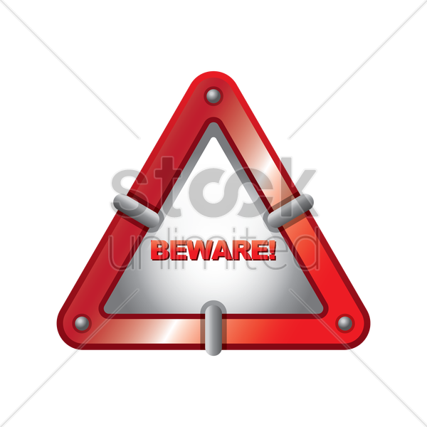 Beware Png Clipart (white, black, silver, red, gray)