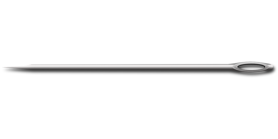 Sewing Needle Png File (black, silver, gray)