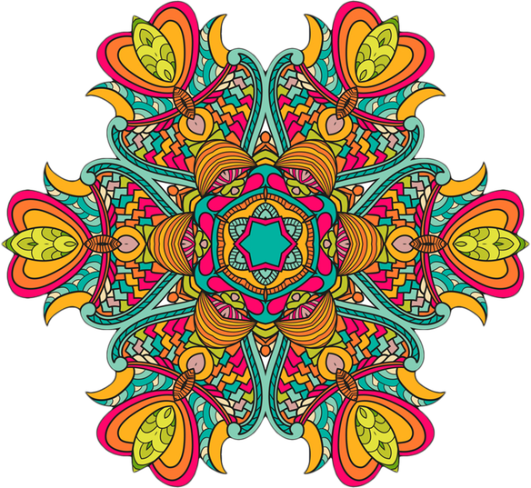 Jewish Art Png Picture (orange, teal, black)