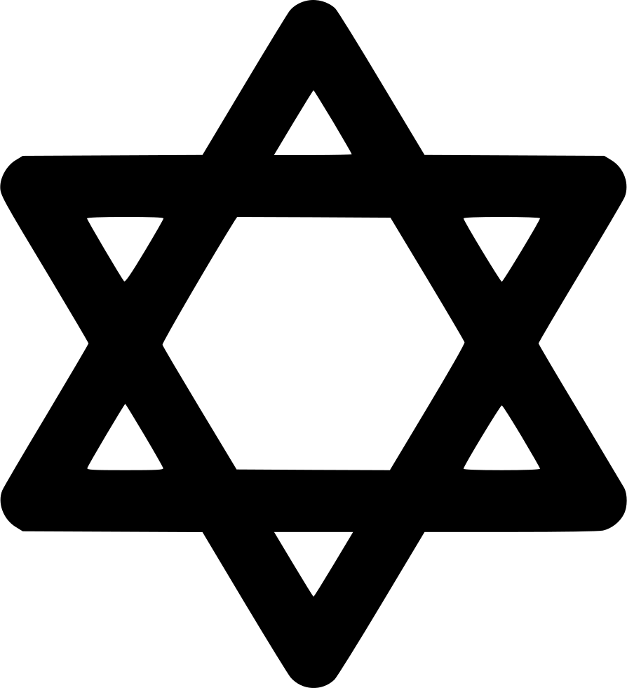 Jewish Silhoutte Png (black, white, silver)