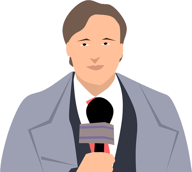 News Reporter Png File (pink, indigo, silver, black, white)