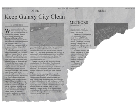 Newspaper Transparent Background (silver, black)