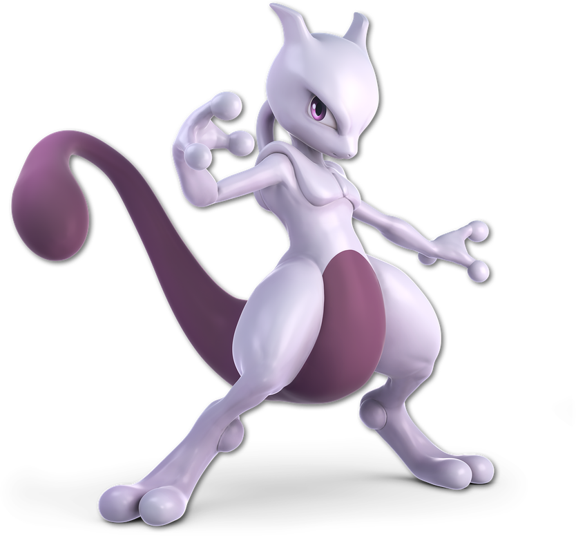 Mewtwo Png Transparent Picture (indigo, black)