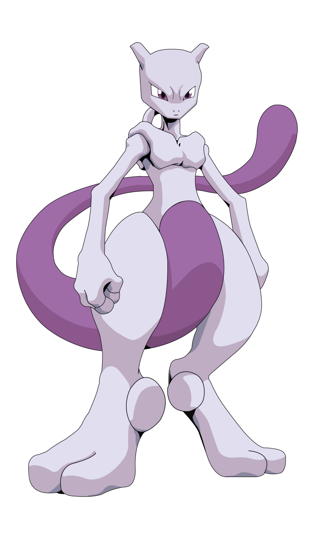 Mewtwo Pokemon Species Png Clipart (gray, lavender, black, silver)