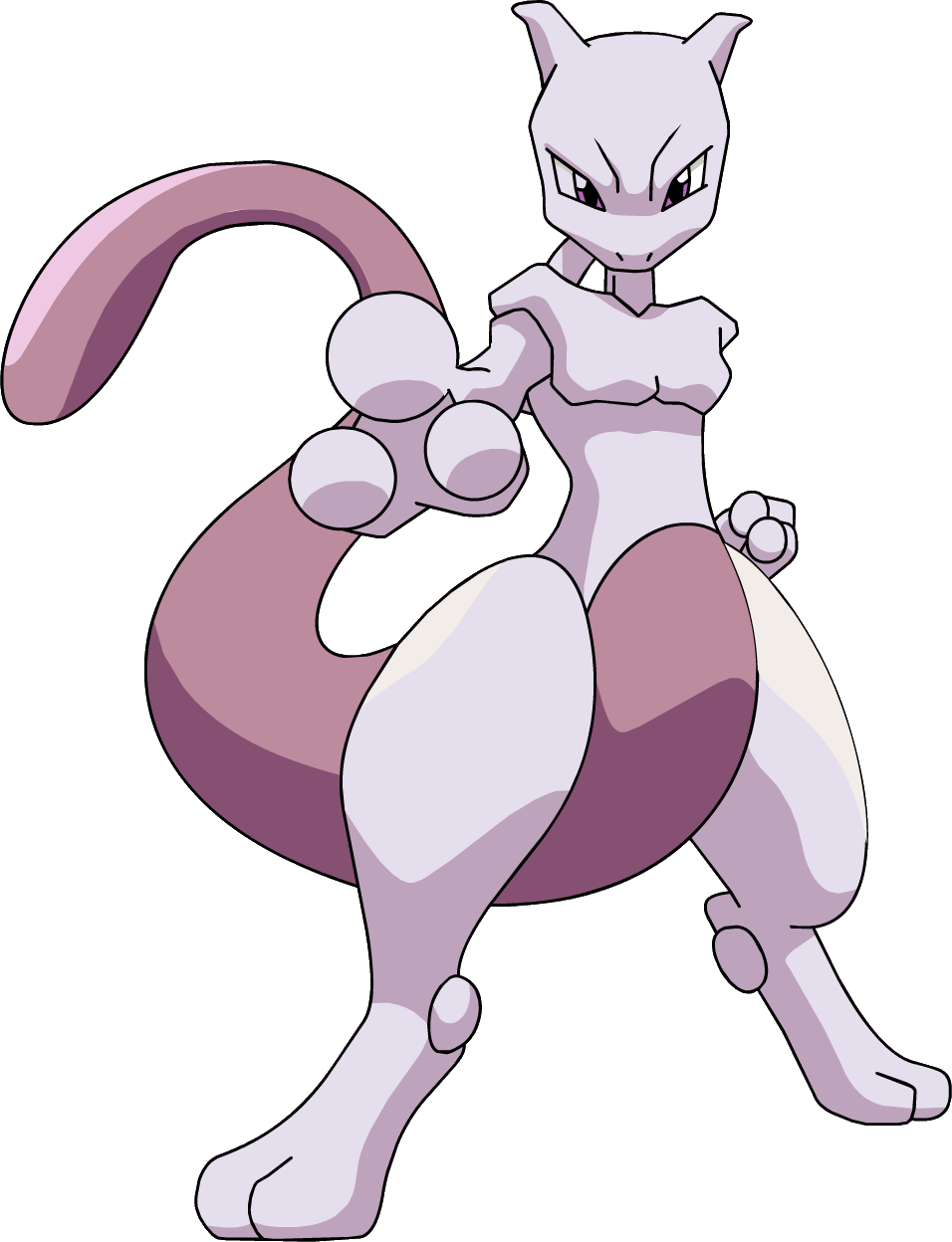 Mewtwo Transparent Images Png (white, silver, lavender, gray)